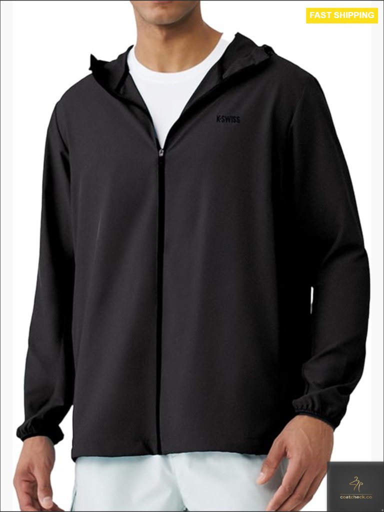 Lightweight Upf 50+ Windbreaker Jacket Full Zip Hoodie Outdoor Hiking Active
